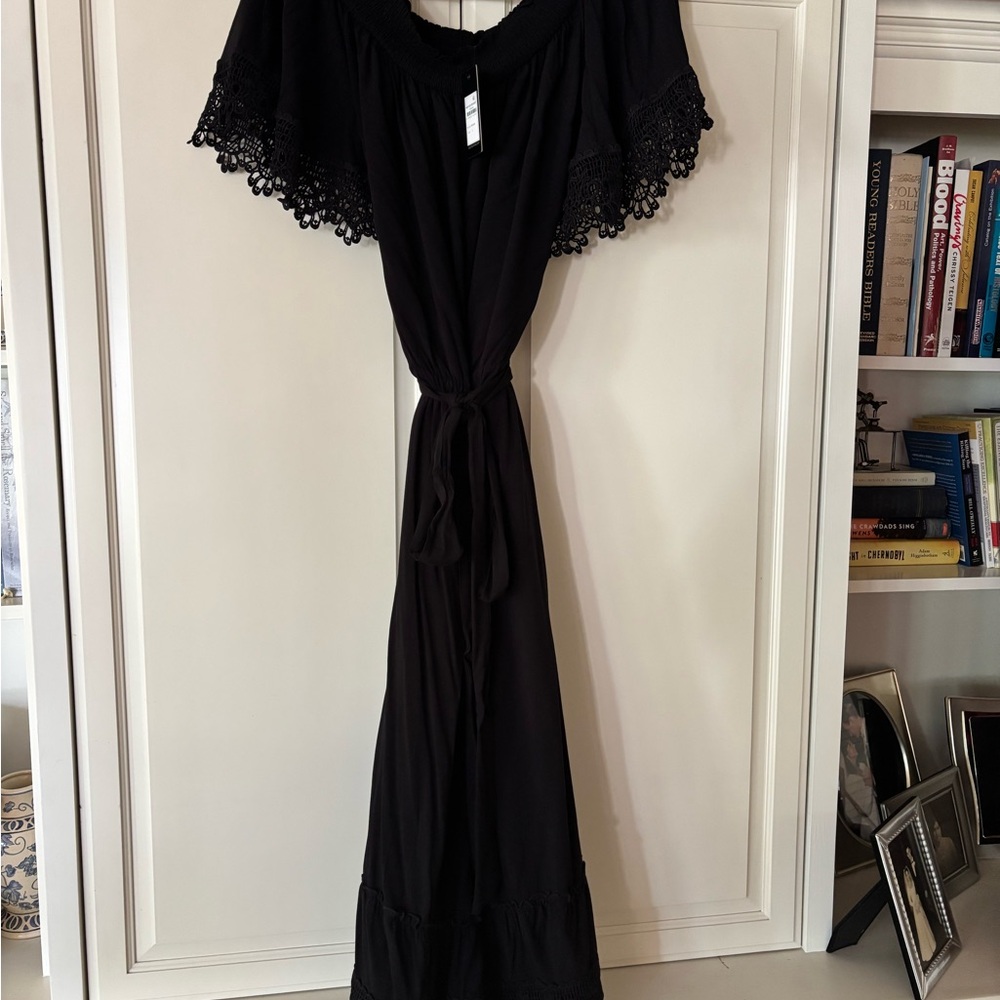 Elegant Black Off-Shoulder Dress